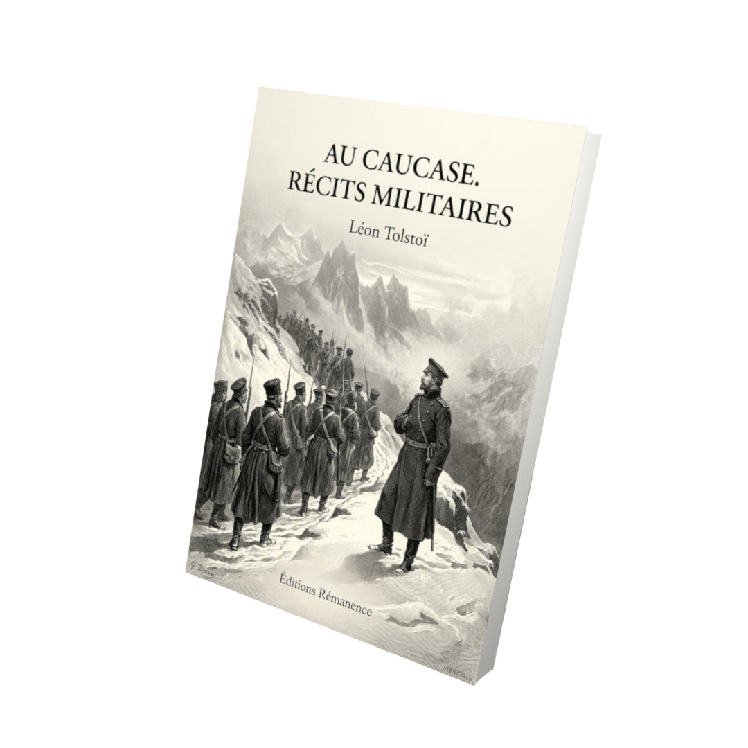 Livre Au Caucase. Récits militaires par Léon Tolstoï - Vue 3D - Editions Remanence