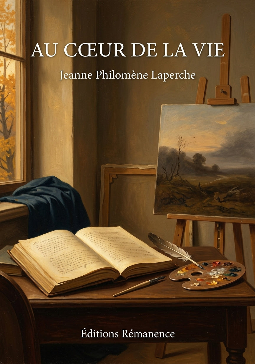 Livre Au cœur de la vie par Jeanne Philomène Laperche - Couverture - Editions Remanence