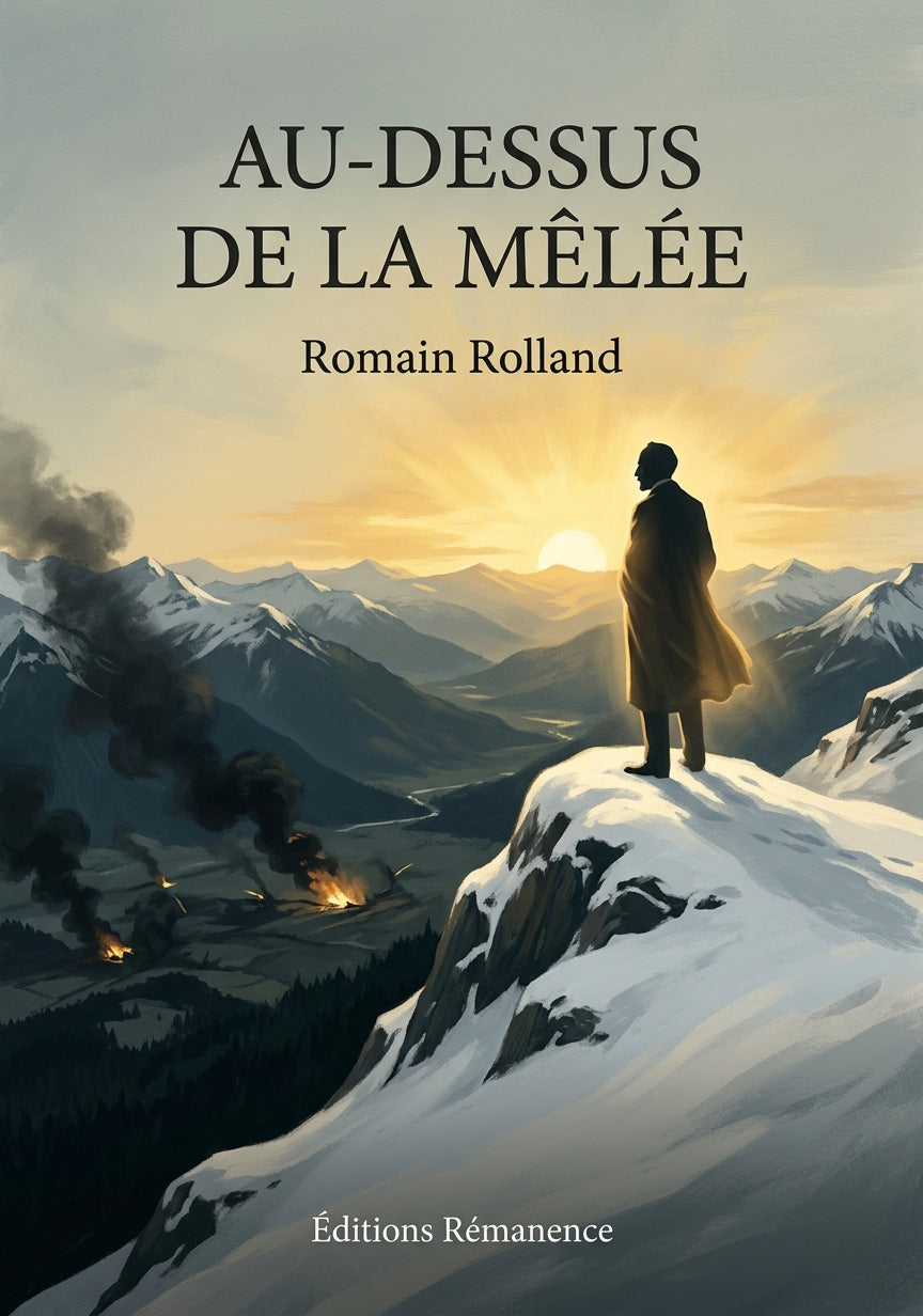 Livre Au-dessus de la mêlée par Romain Rolland - Couverture - Editions Remanence