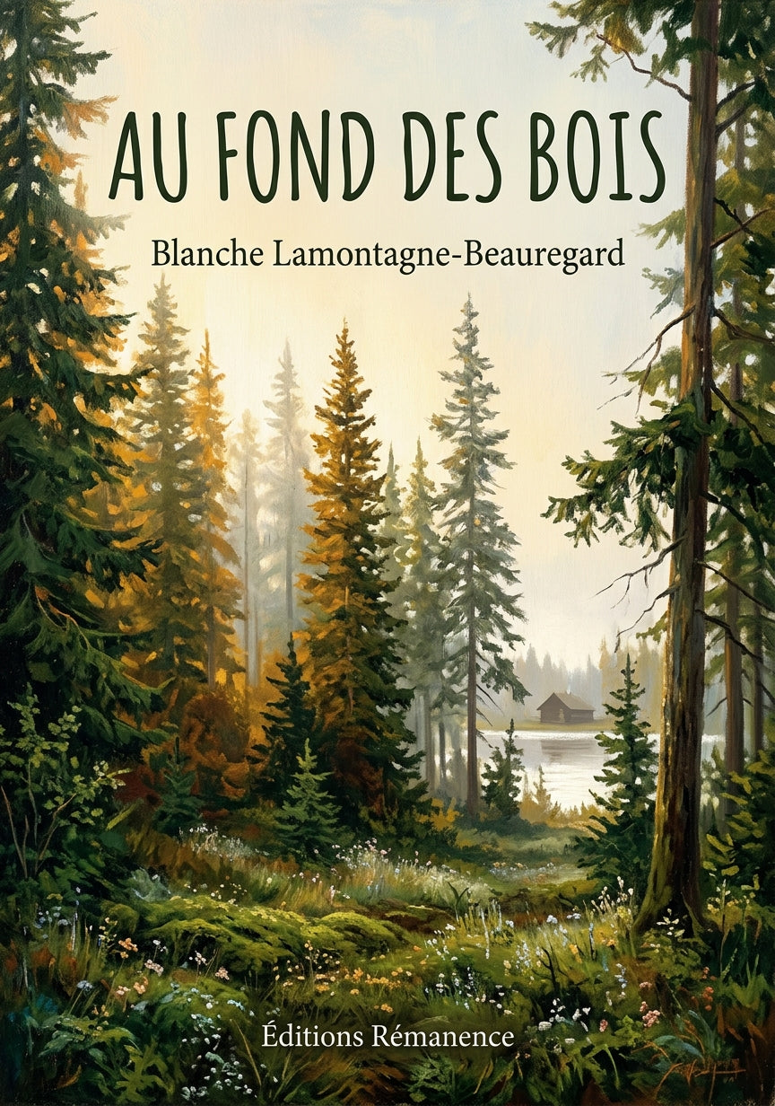 Livre Au fond des bois par Blanche Lamontagne-Beauregard - Couverture - Editions Remanence
