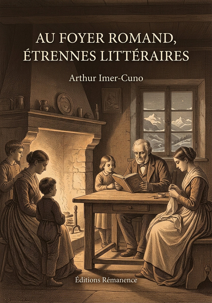 Livre Au foyer romand, étrennes littéraires par Arthur Imer-Cuno - Couverture - Editions Remanence