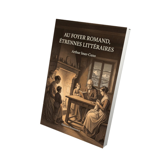 Livre Au foyer romand, étrennes littéraires par Arthur Imer-Cuno - Vue 3D - Editions Remanence