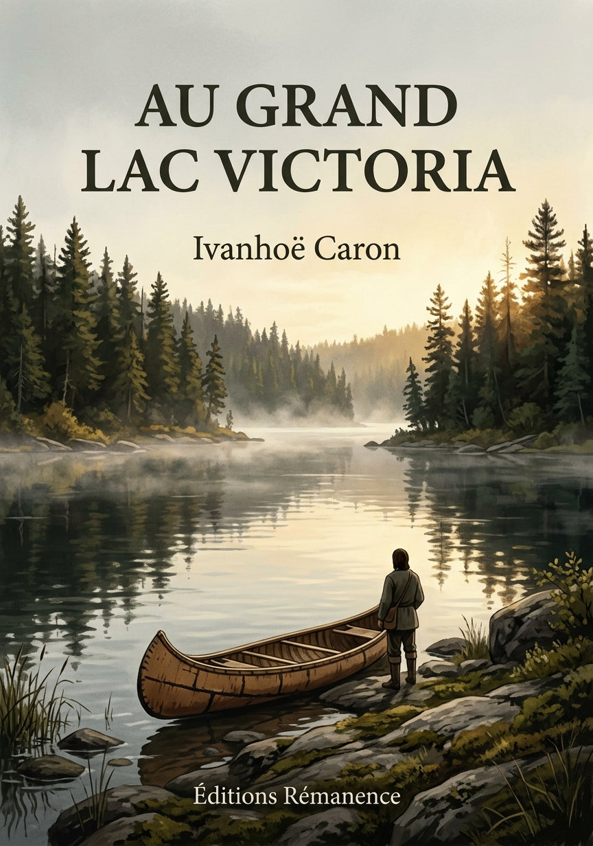 Livre Au grand lac Victoria par Ivanhoë Caron - Couverture - Editions Remanence