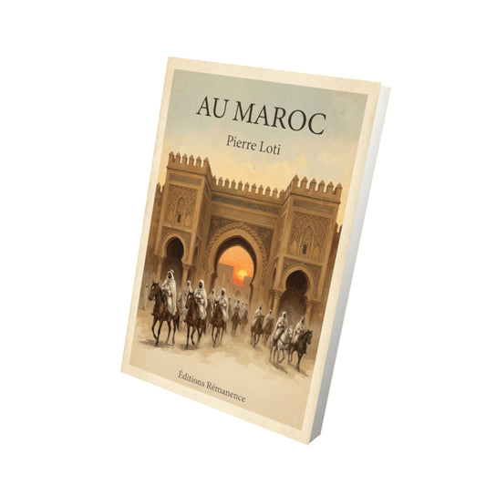 Livre Au Maroc - Pierre Loti - Vue 3D - Editions Remanence