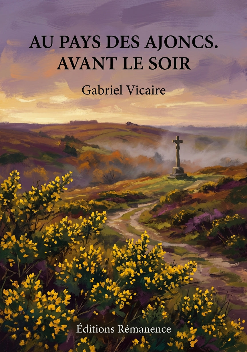 Livre Au pays des ajoncs. Avant le soir par Gabriel Vicaire - Couverture - Editions Remanence
