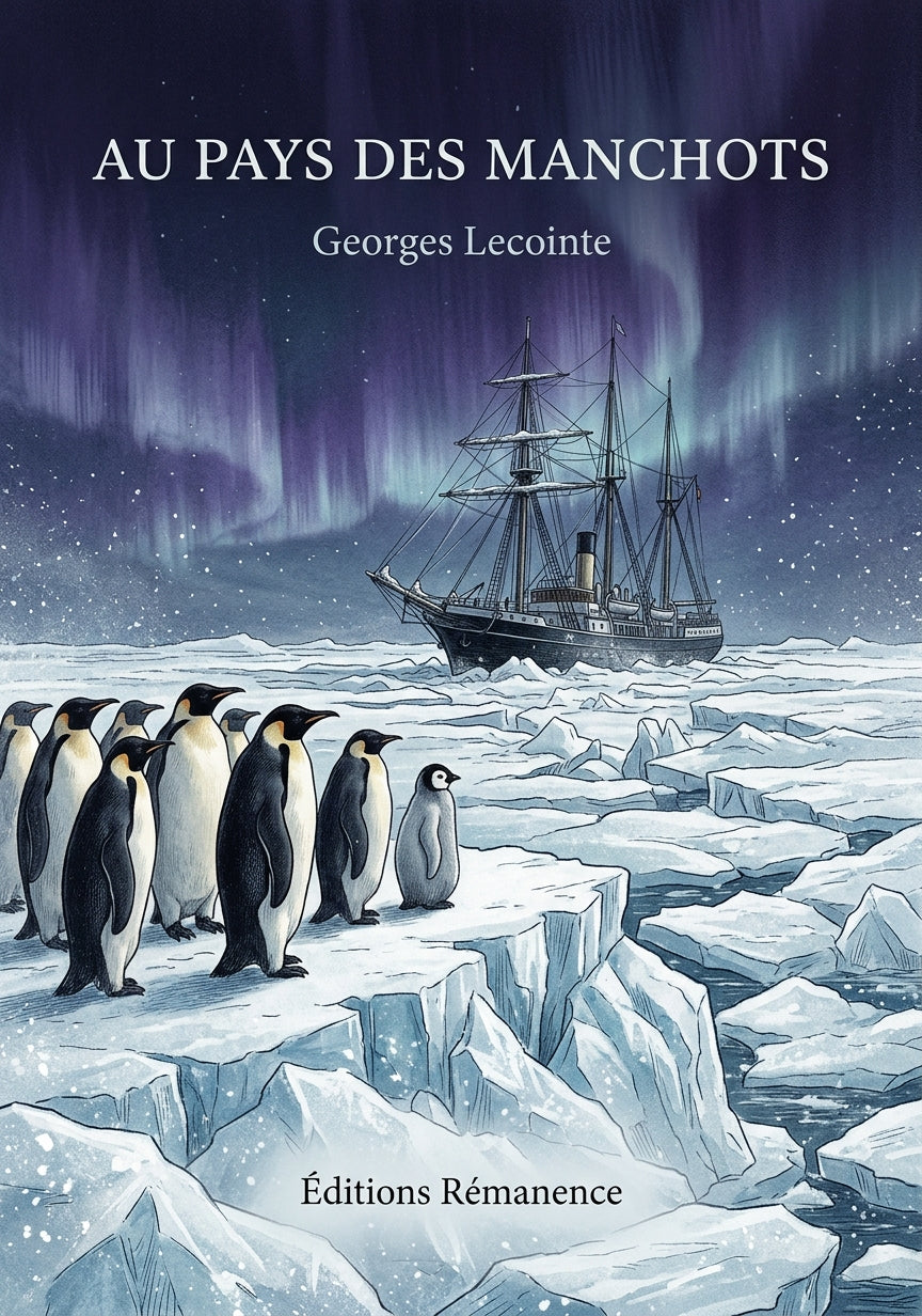 Livre Au pays des manchots par Georges Lecointe - Couverture - Editions Remanence