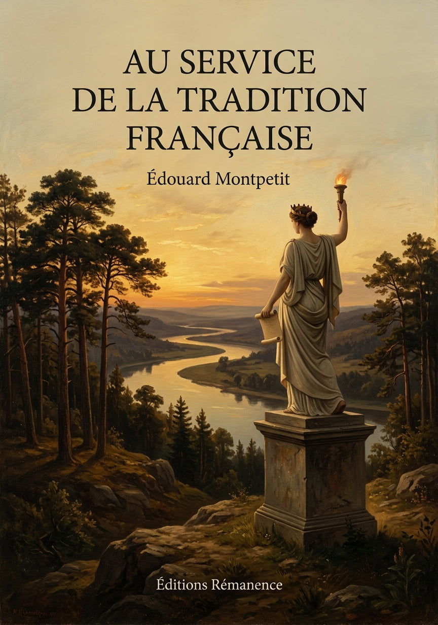 Livre Au service de la Tradition française par Édouard Montpetit - Couverture - Editions Remanence