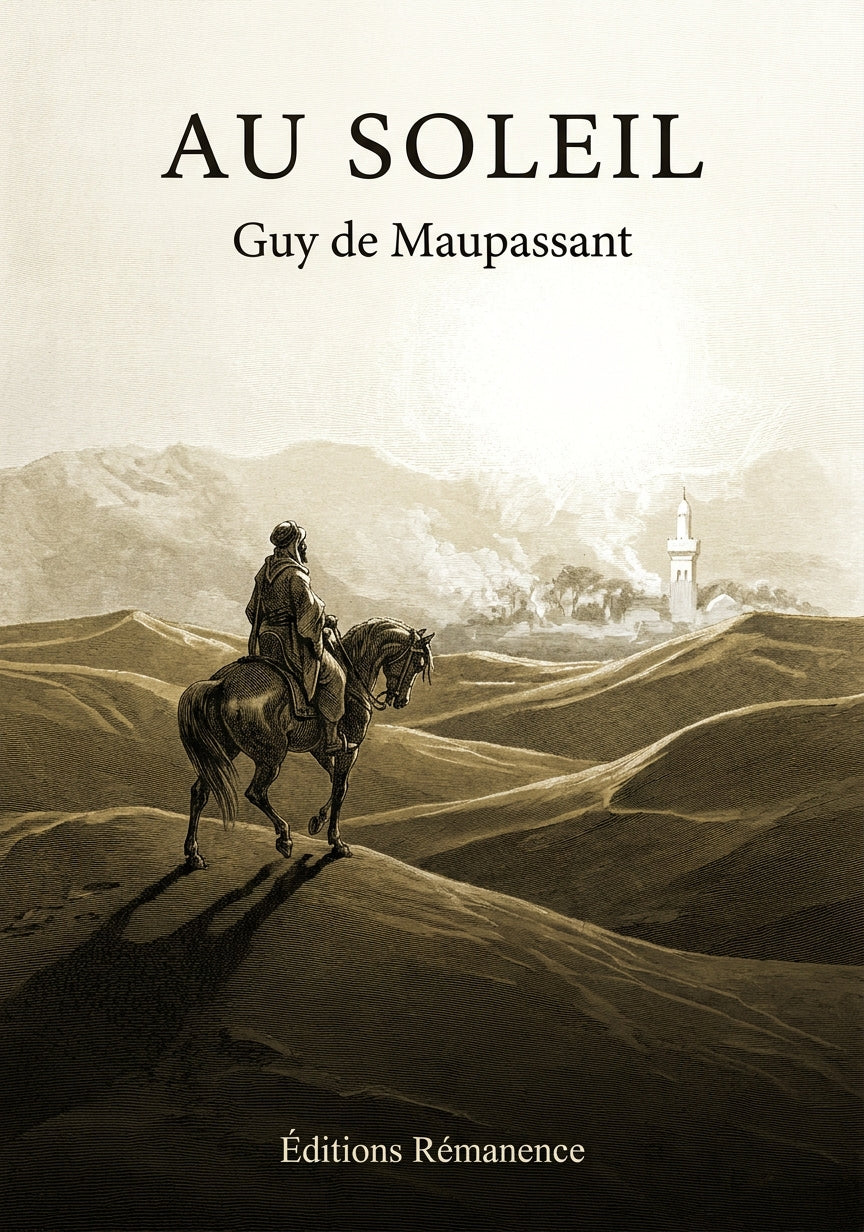 Livre Au soleil par Guy de Maupassant - Couverture - Editions Remanence