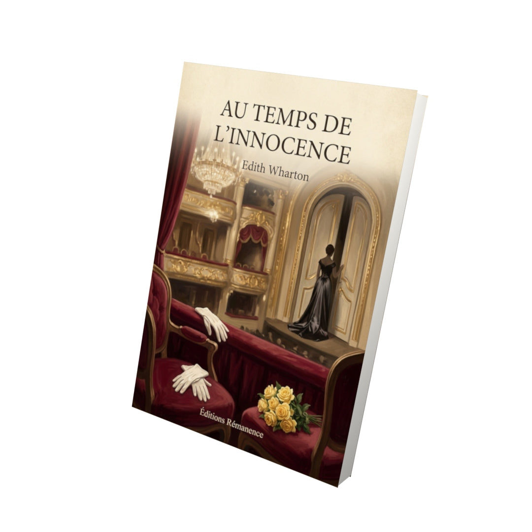 Livre Au temps de l'innocence - Edith Wharton - Vue 3D - Editions Remanence