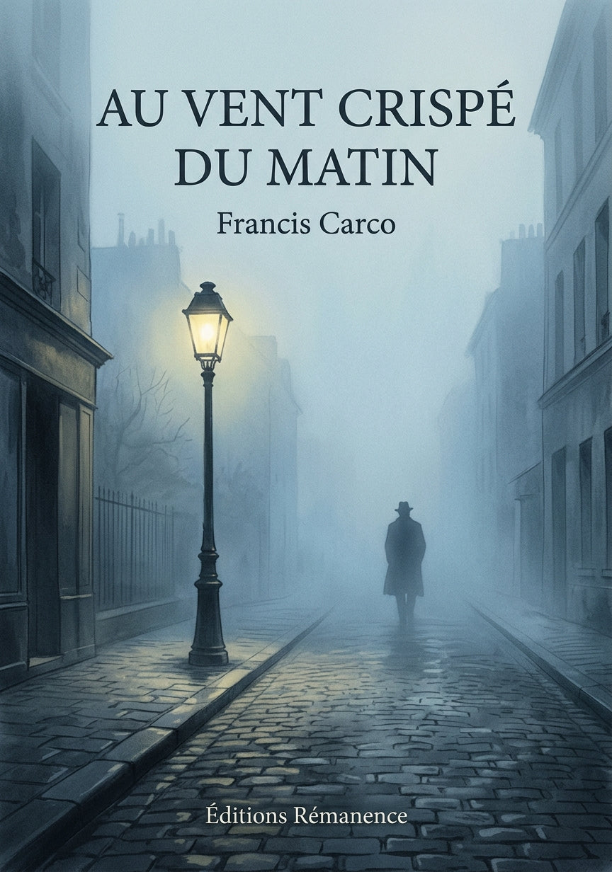 Livre Au vent crispé du matin par Francis Carco - Couverture - Editions Remanence