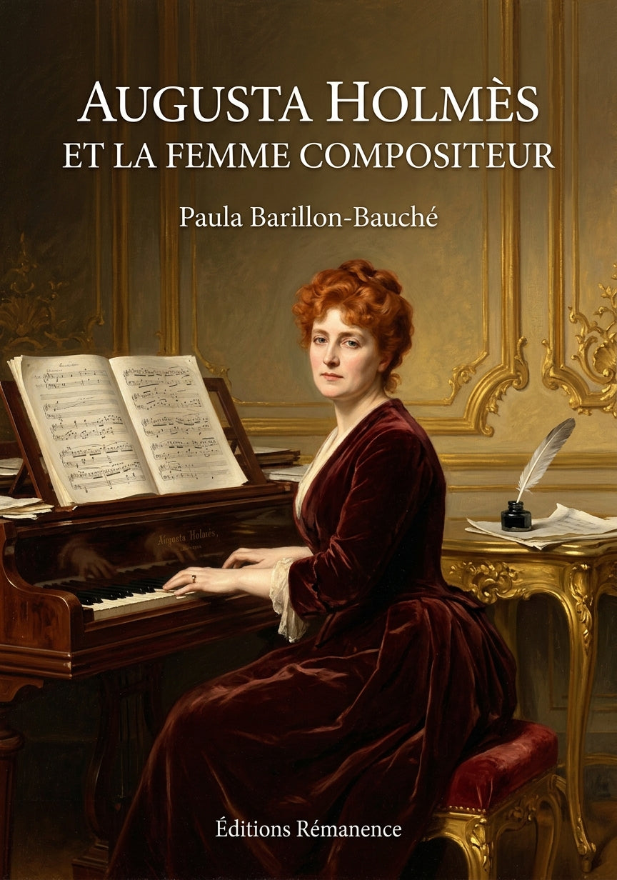 Livre Augusta Holmès et la femme compositeur par Paula Barillon-Bauché - Couverture - Editions Remanence