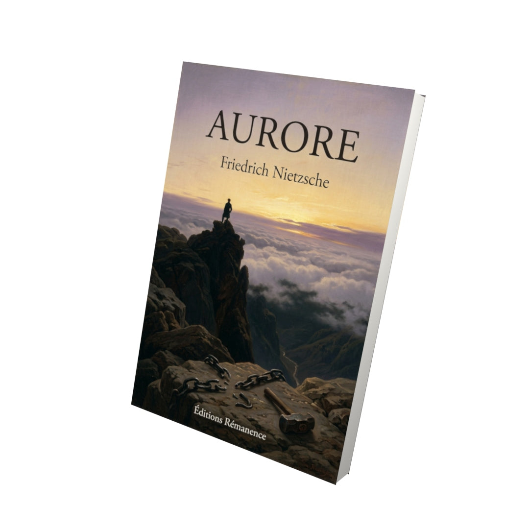Livre Aurore par Friedrich Nietzsche - Vue 3D - Editions Remanence