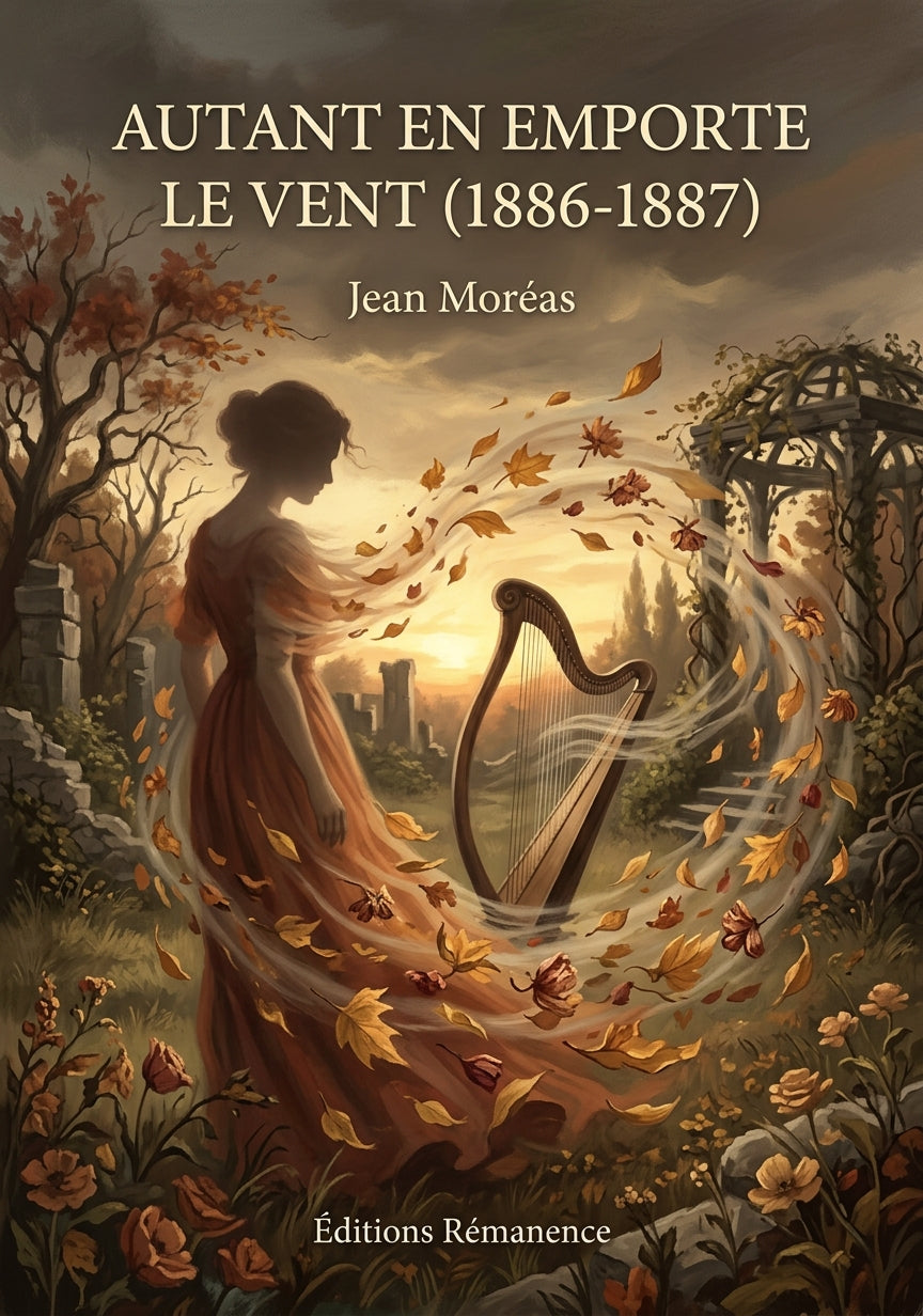 Livre Autant en Emporte le Vent (1886-1887) par Jean Moréas - Couverture - Editions Remanence