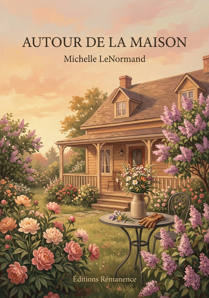 Livre Autour de la maison par Michelle LeNormand - Couverture - Editions Remanence
