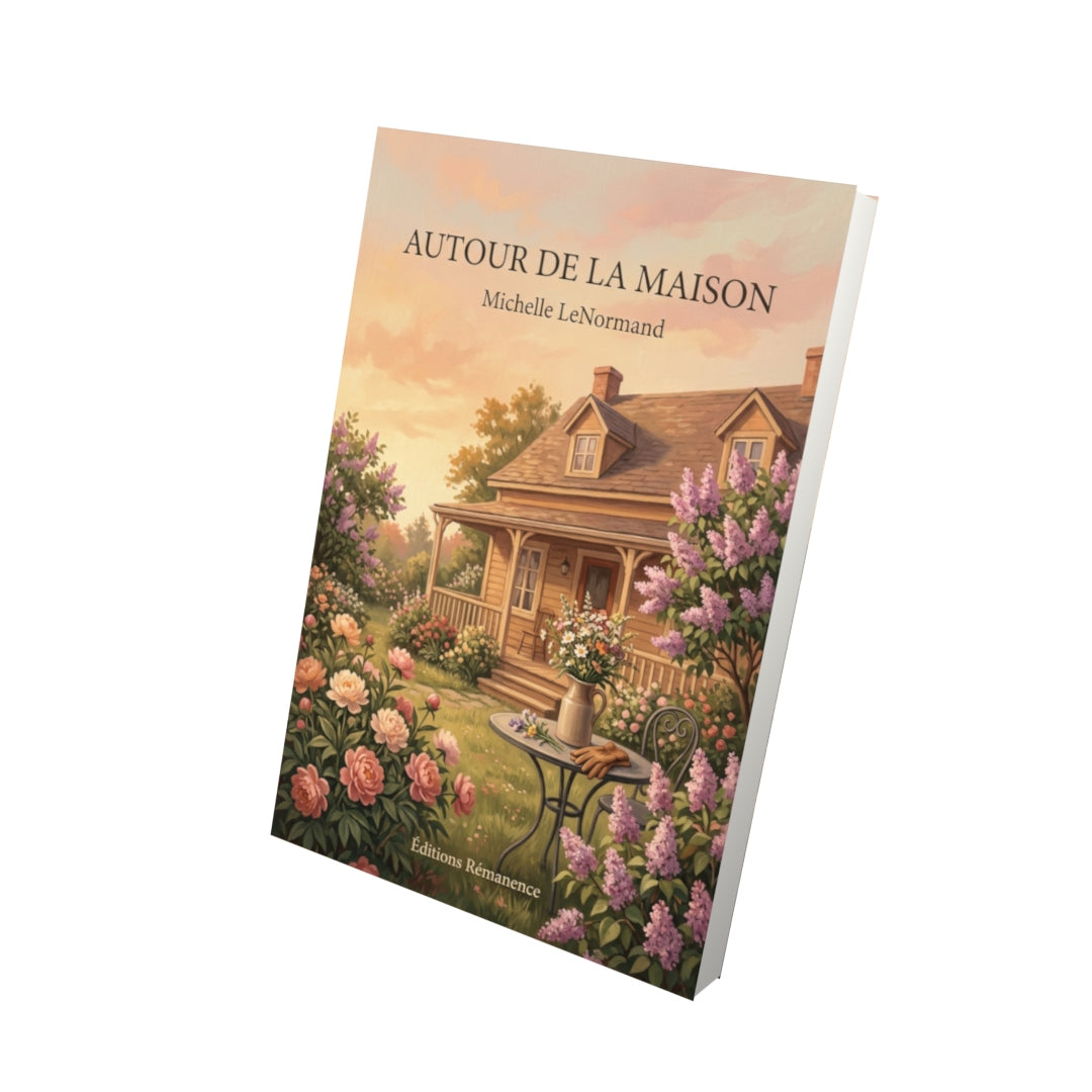 Livre Autour de la maison par Michelle LeNormand - Vue 3D - Editions Remanence