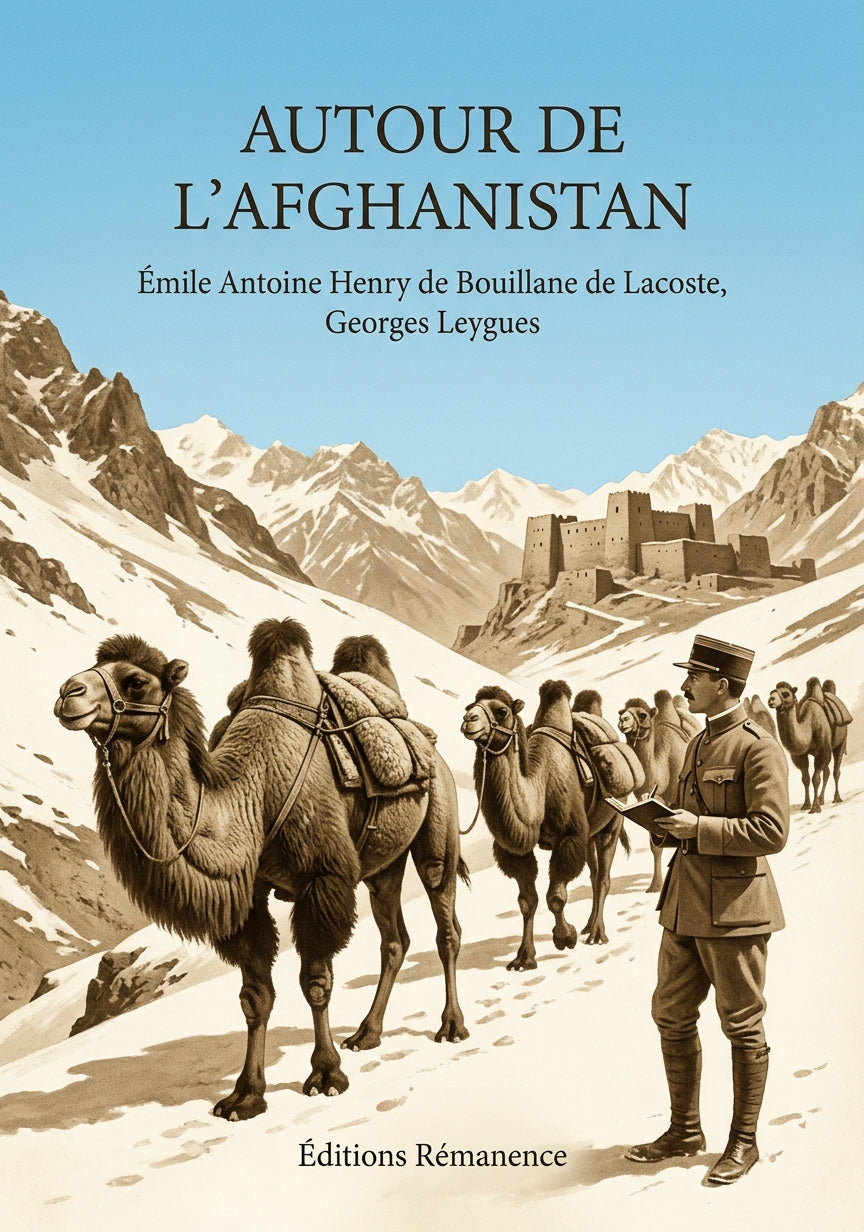 Livre Autour de l’Afghanistan par Émile Antoine Henry de Bouillane de Lacoste, Georges Leygues - Couverture - Editions Remanence