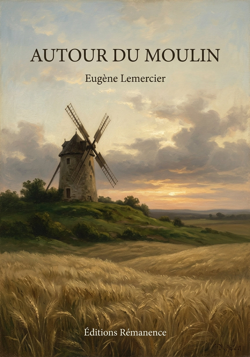Livre Autour du moulin par Eugène Lemercier - Couverture - Editions Remanence