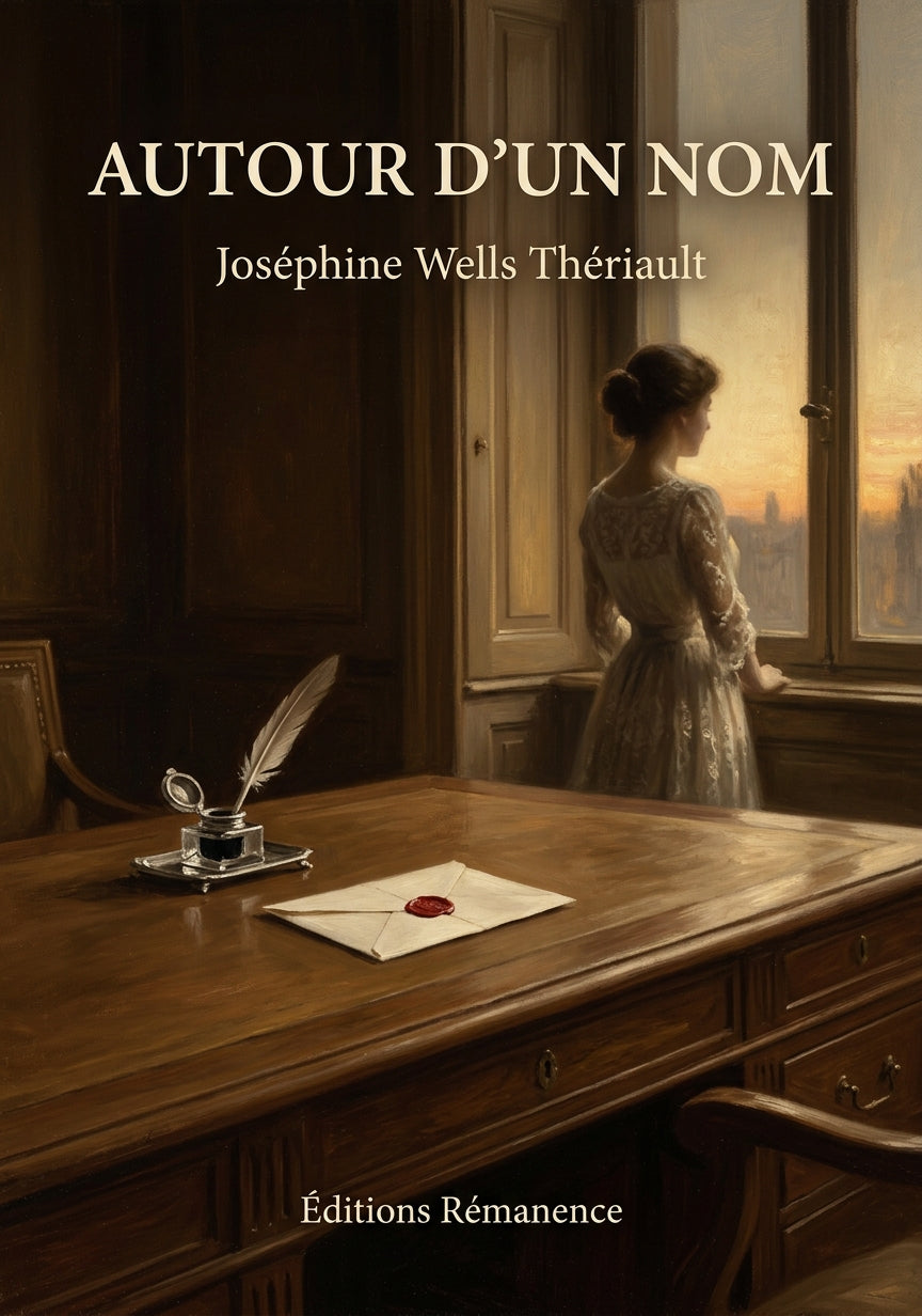 Livre Autour d’un nom par Joséphine Wells Thériault - Couverture - Editions Remanence