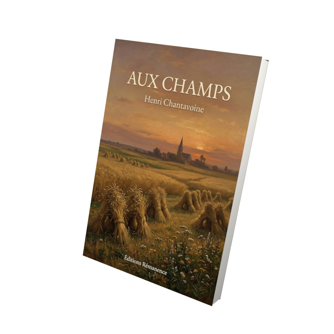 Livre Aux champs par Henri Chantavoine - Vue 3D - Editions Remanence
