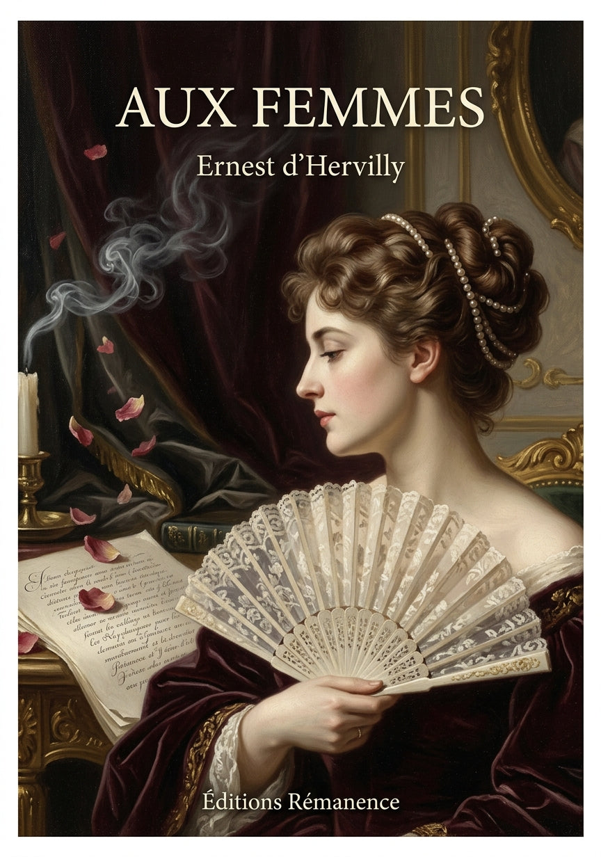 Livre Aux femmes par Ernest d’Hervilly - Couverture - Editions Remanence