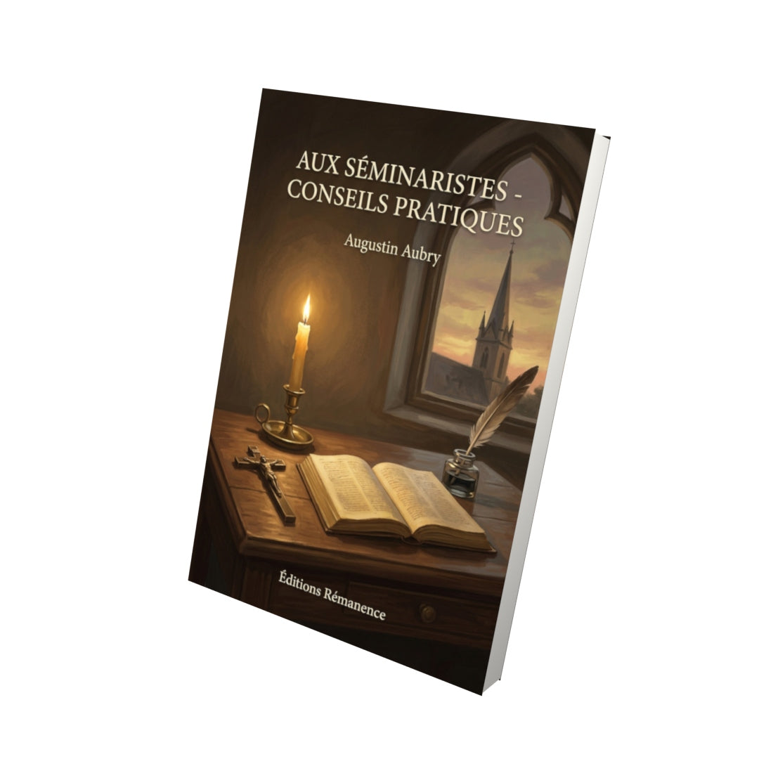 Livre Aux séminaristes - conseils pratiques - Augustin Aubry - Vue 3D - Editions Remanence