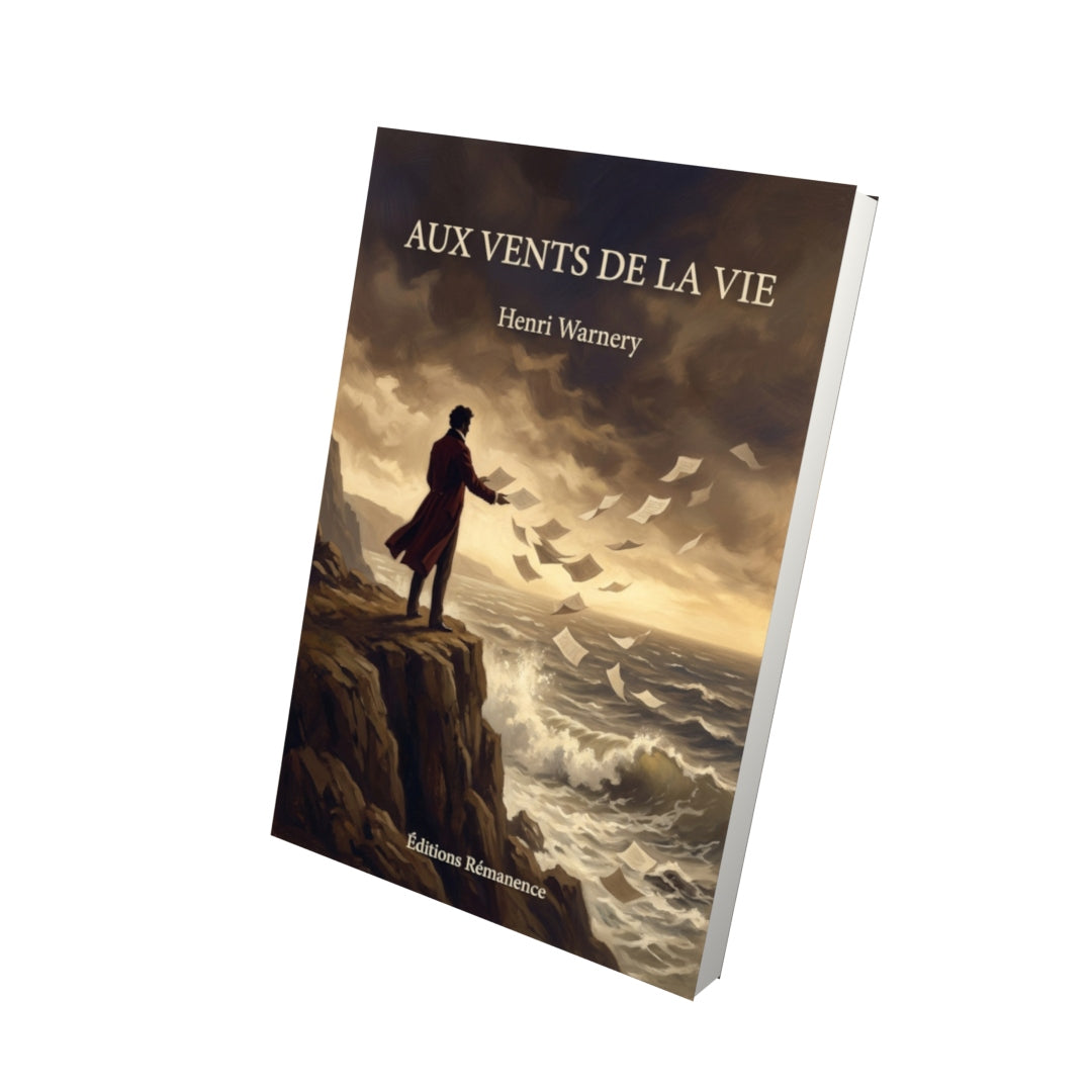 Livre Aux Vents de la vie par Henri Warnery - Vue 3D - Editions Remanence