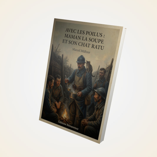Livre Avec les Poilus : Maman la Soupe et son chat Ratu - Marcel Mültzer - Couverture 3D