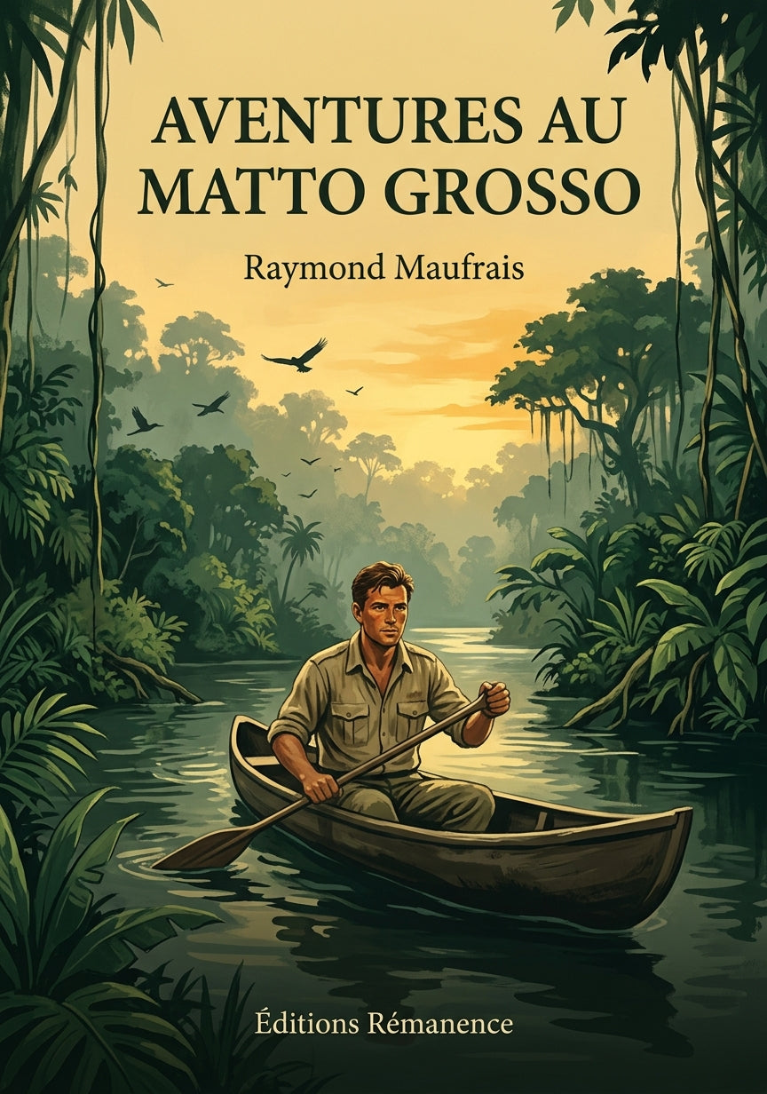 Livre Aventures au Matto Grosso par Raymond Maufrais - Couverture - Editions Remanence