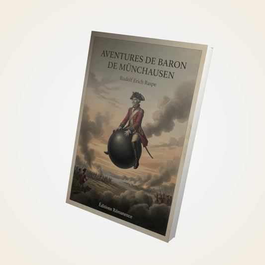 Livre Aventures de Baron de Münchausen - Rudolf Erich Raspe - Couverture 3D