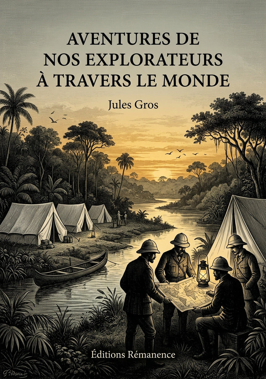 Livre Aventures de nos explorateurs à travers le monde par Jules Gros - Couverture - Editions Remanence