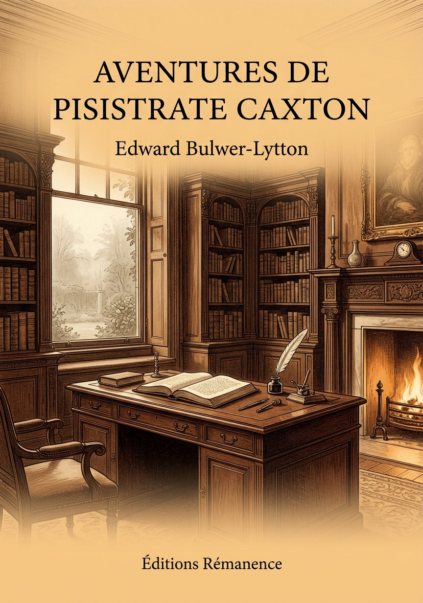Livre Aventures de Pisistrate Caxton par Edward Bulwer-Lytton - Couverture - Editions Remanence