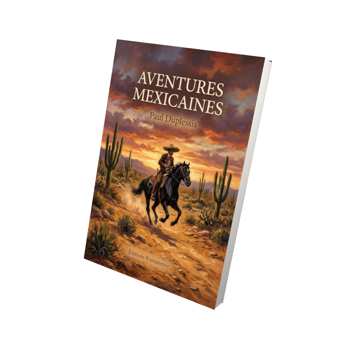Livre Aventures mexicaines par Paul Duplessis - Vue 3D - Editions Remanence