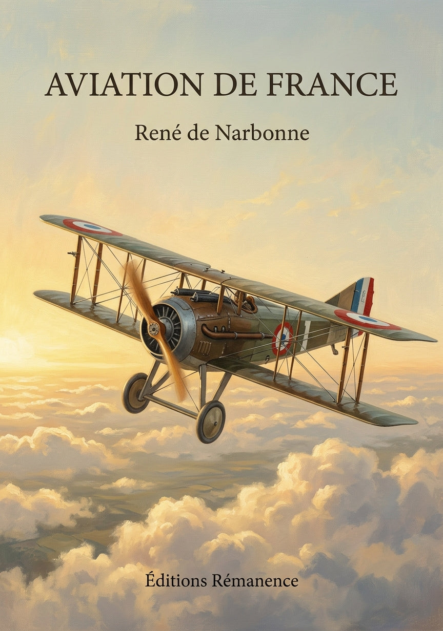 Livre Aviation de France par René de Narbonne - Couverture - Editions Remanence