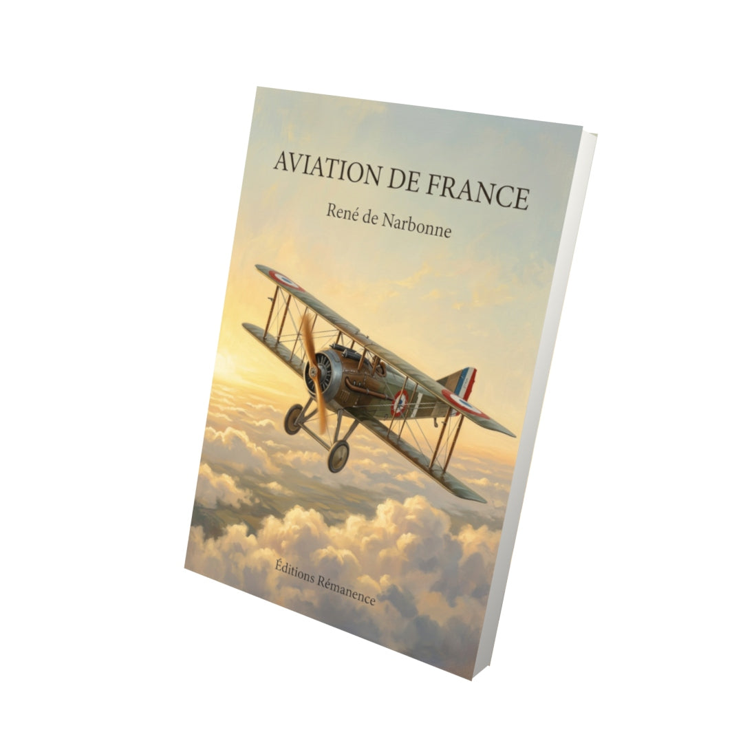 Livre Aviation de France par René de Narbonne - Vue 3D - Editions Remanence