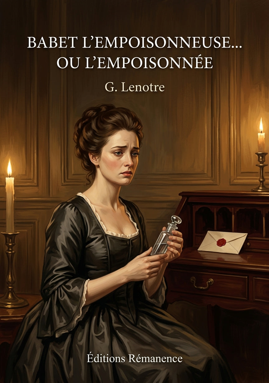 Livre Babet l’empoisonneuse… ou l’empoisonnée par G. Lenotre - Couverture - Editions Remanence