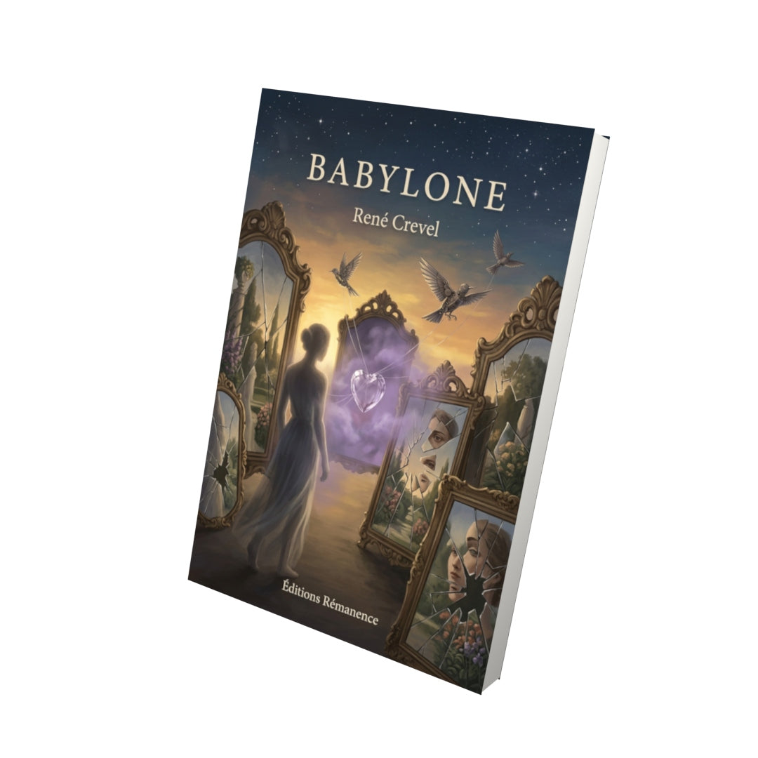 Livre Babylone par René Crevel - Vue 3D - Editions Remanence
