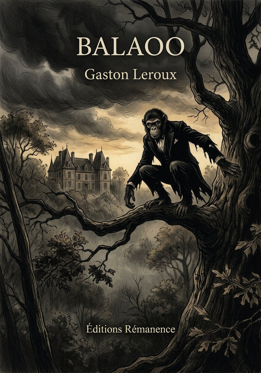 Livre Balaoo par Gaston Leroux - Couverture - Editions Remanence