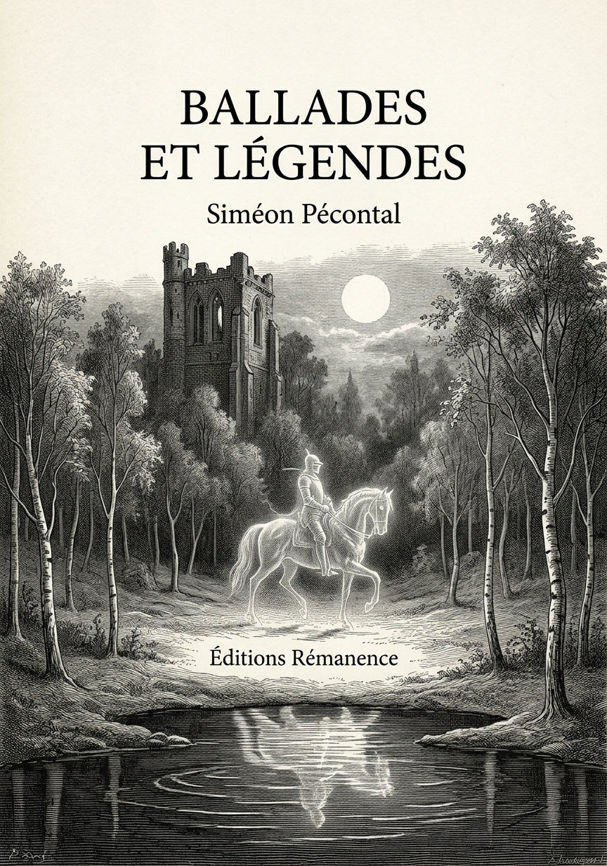 Livre Ballades et légendes par Siméon Pécontal - Couverture - Editions Remanence