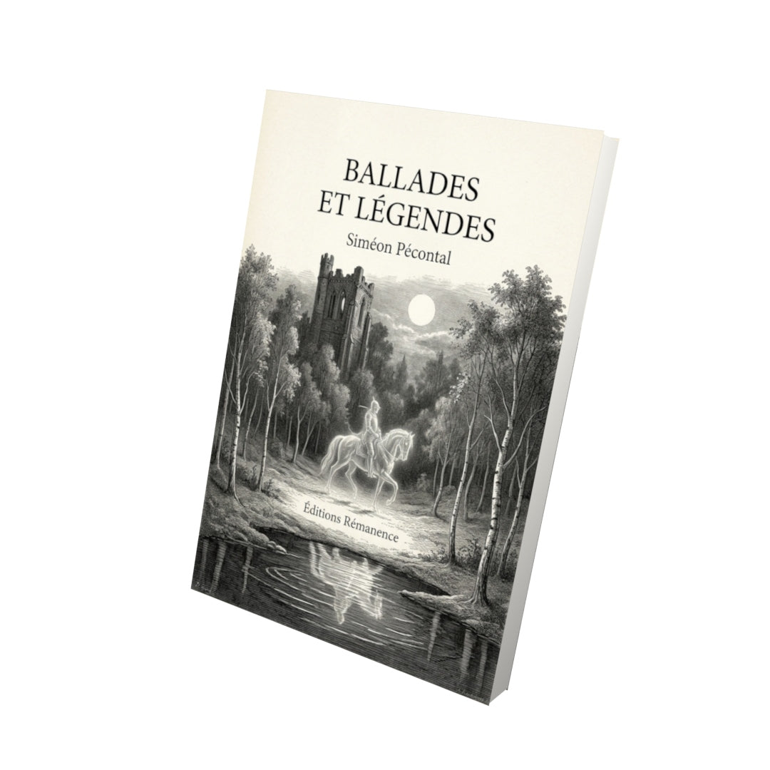 Livre Ballades et légendes par Siméon Pécontal - Vue 3D - Editions Remanence