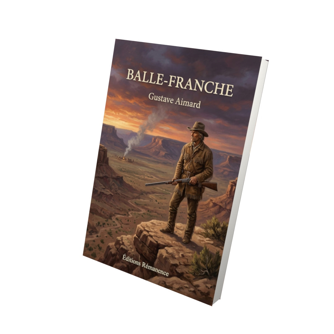 Livre Balle-Franche par Gustave Aimard - Vue 3D - Editions Remanence