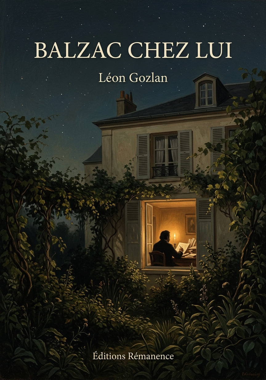 Livre Balzac chez lui par Léon Gozlan - Couverture - Editions Remanence