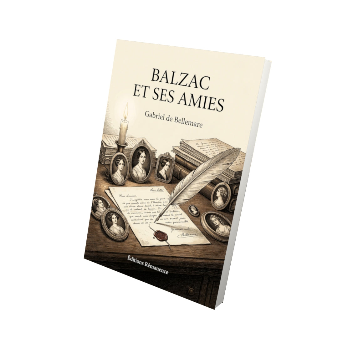 Livre Balzac et ses amies par Gabriel de Bellemare - Vue 3D - Editions Remanence