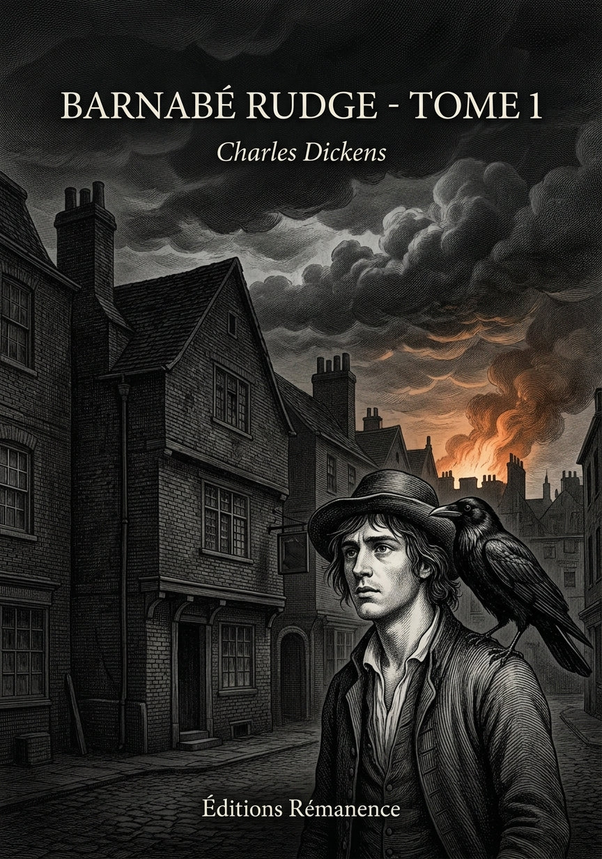 Livre Barnabé Rudge - Tome 1 par Charles Dickens - Couverture - Editions Remanence