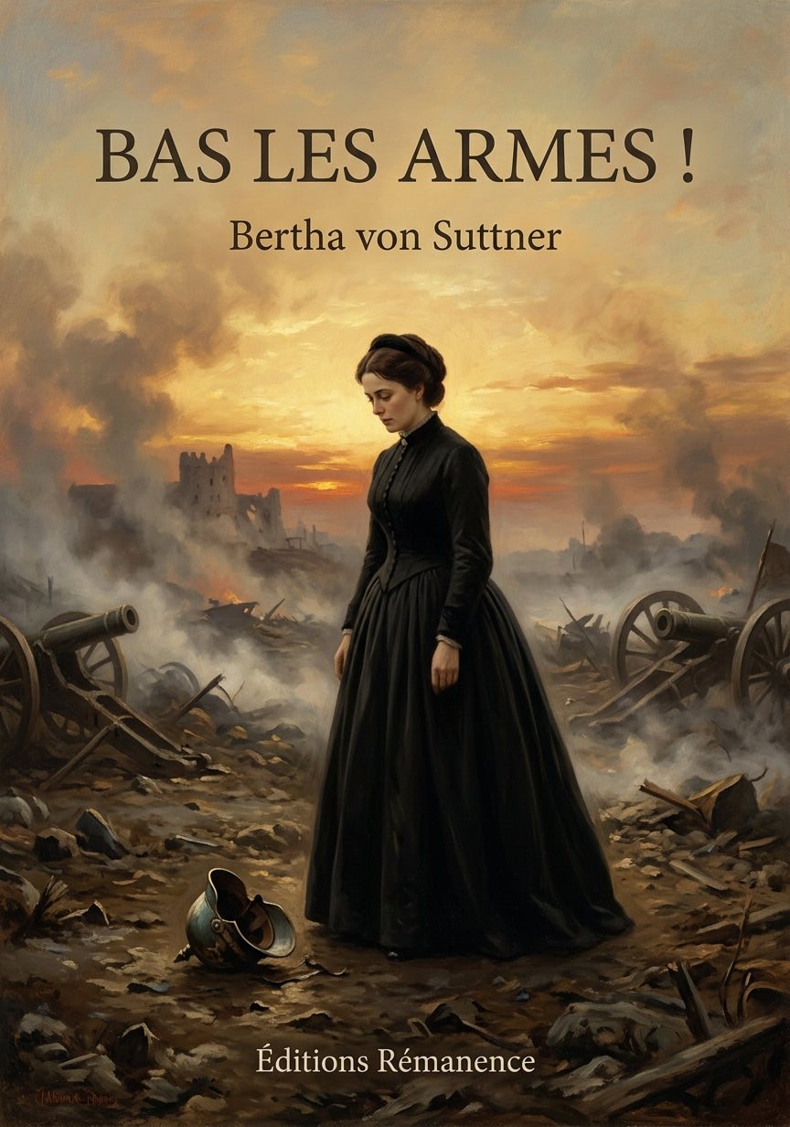 Livre Bas les armes ! par Bertha von Suttner - Couverture - Editions Remanence
