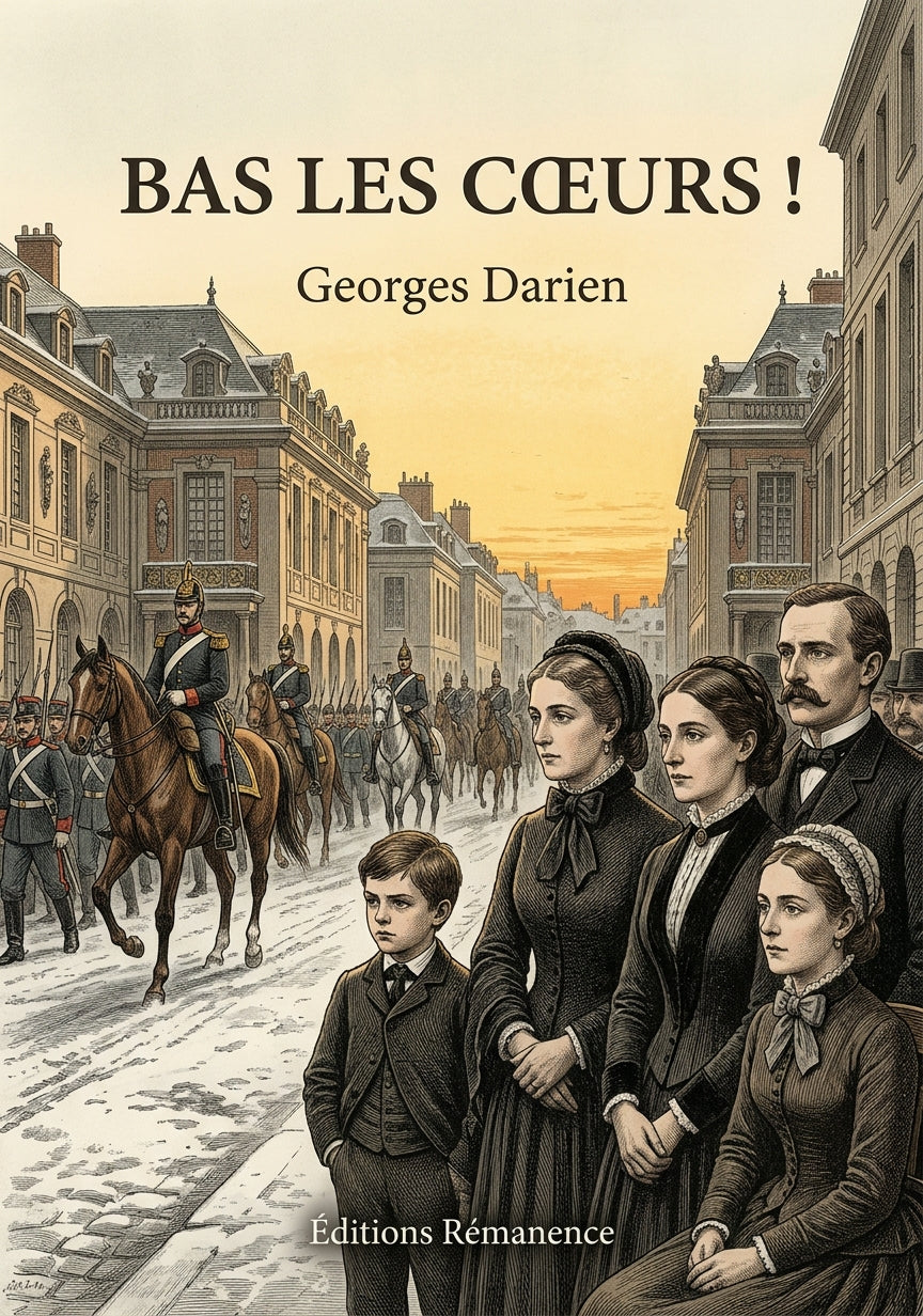 Livre Bas les cœurs ! par Georges Darien - Couverture - Editions Remanence