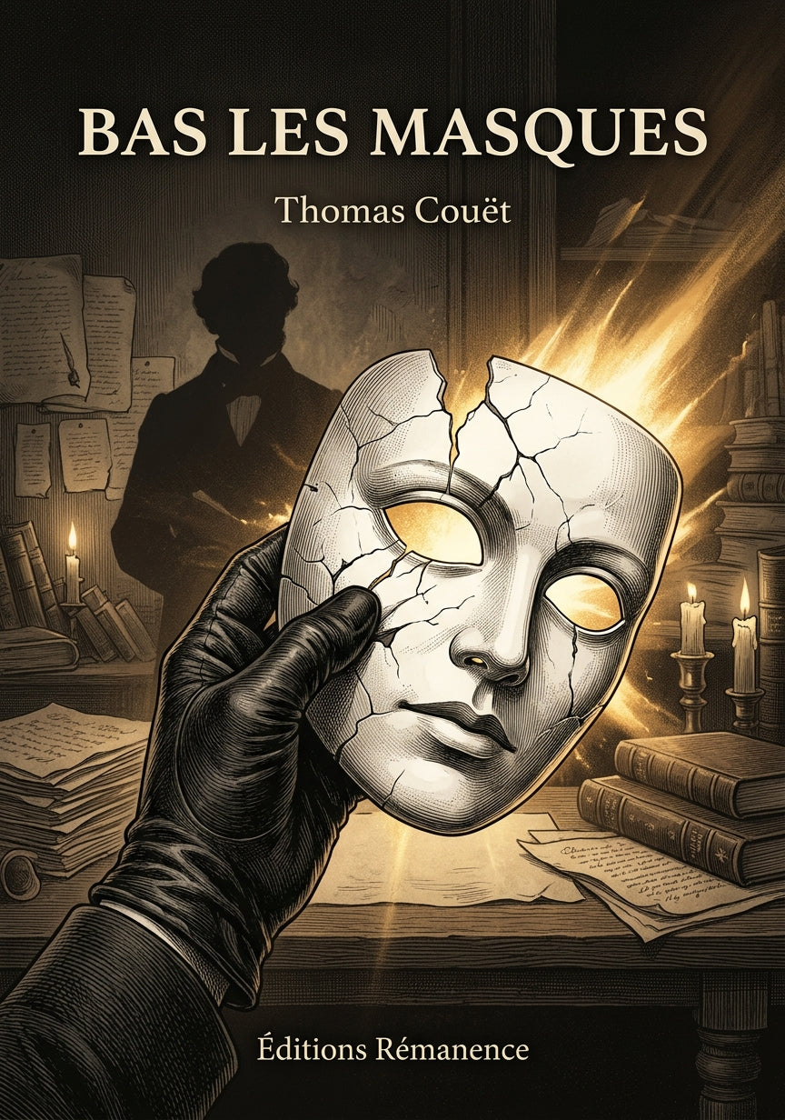Livre Bas les masques par Thomas Couët - Couverture - Editions Remanence
