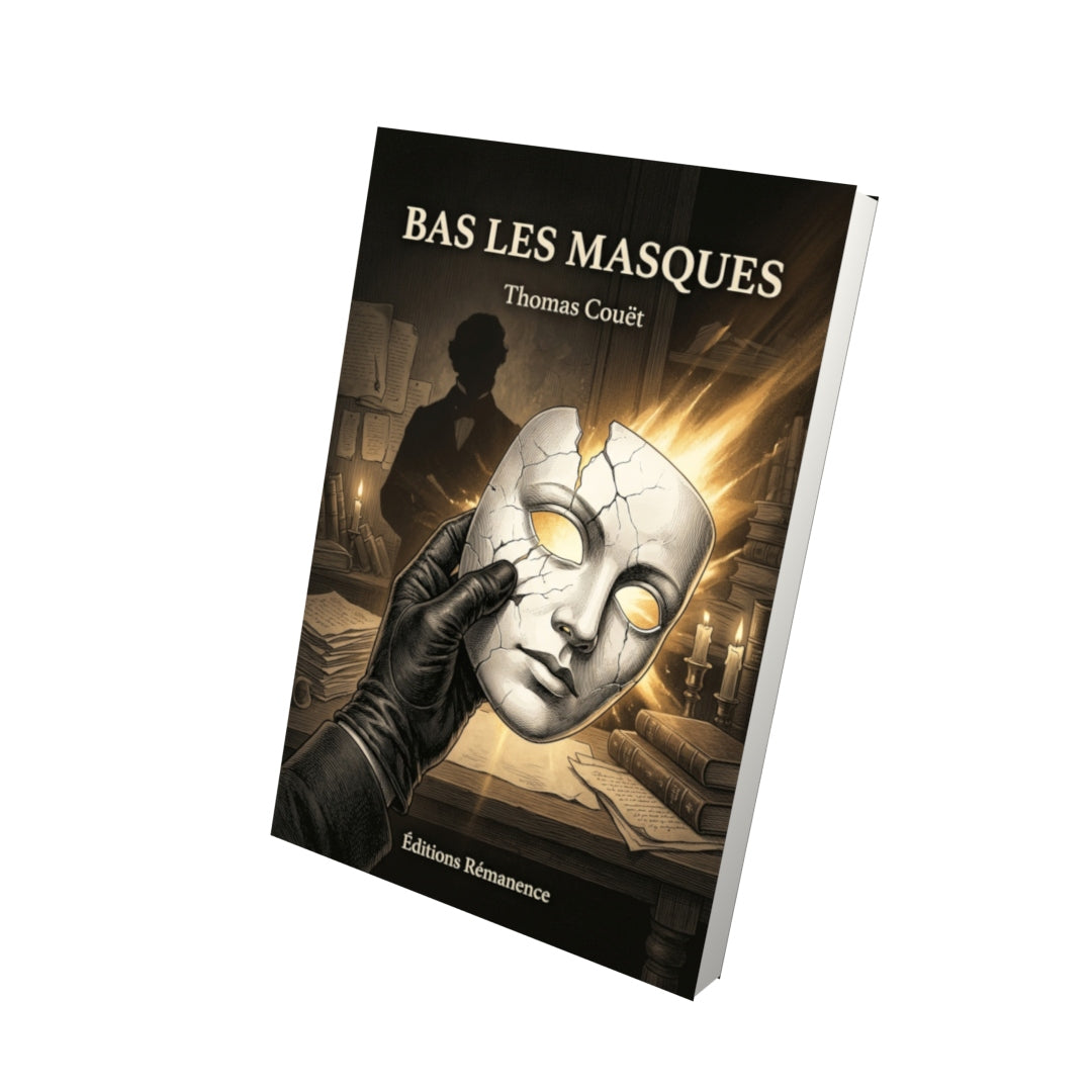 Livre Bas les masques par Thomas Couët - Vue 3D - Editions Remanence