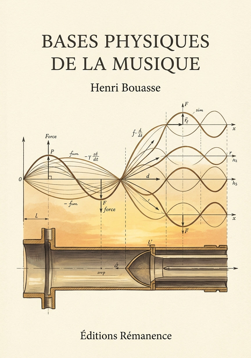 Livre Bases physiques de la musique par Henri Bouasse - Couverture - Editions Remanence
