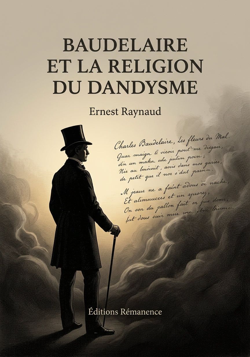 Livre Baudelaire et la religion du dandysme par Ernest Raynaud - Couverture - Editions Remanence