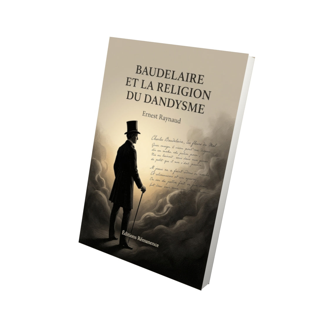 Livre Baudelaire et la religion du dandysme par Ernest Raynaud - Vue 3D - Editions Remanence